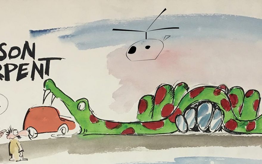 Jeu des sept erreurs avec : deux images « serpent »