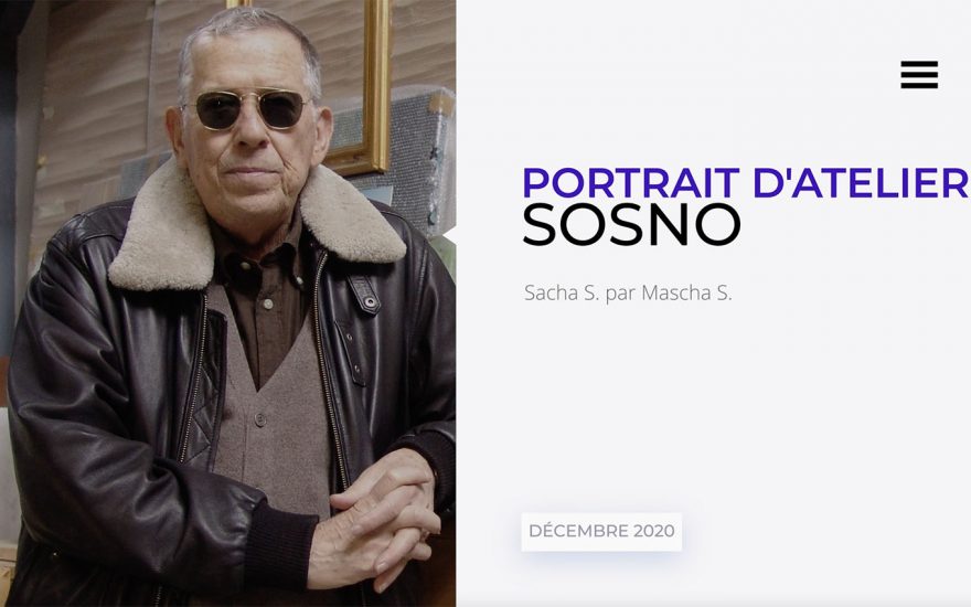 Portrait d’atelier Sosno Sacha S. par Mascha S.